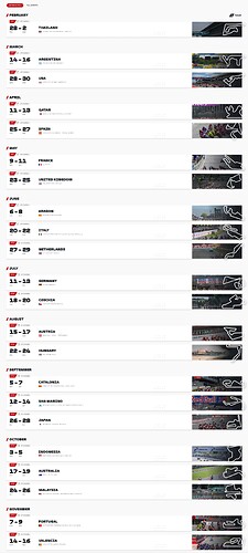 MotoGP™ 2025 Calendar - Circuits - Schedule - Information - www.motogp.com