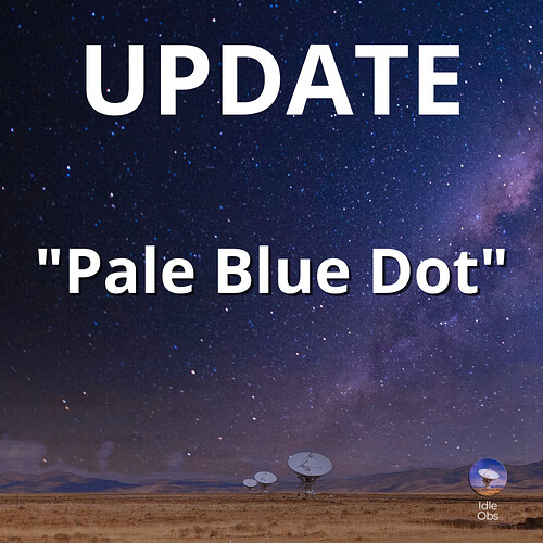 Update - Pale Blue Dot