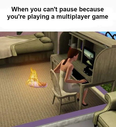 cant pause the game