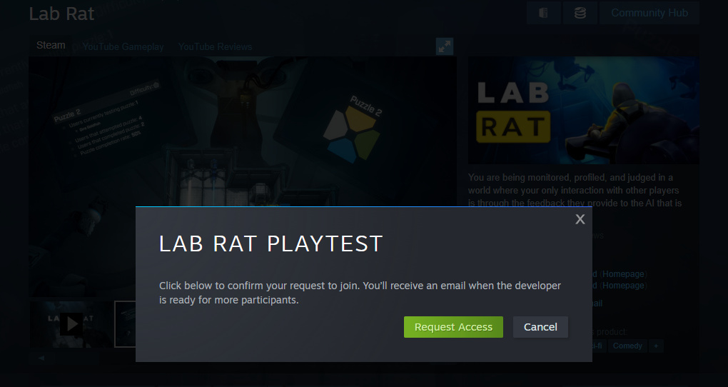 Steam is Beta-Testing a Feature That Allows Anybody To Be A Playtester